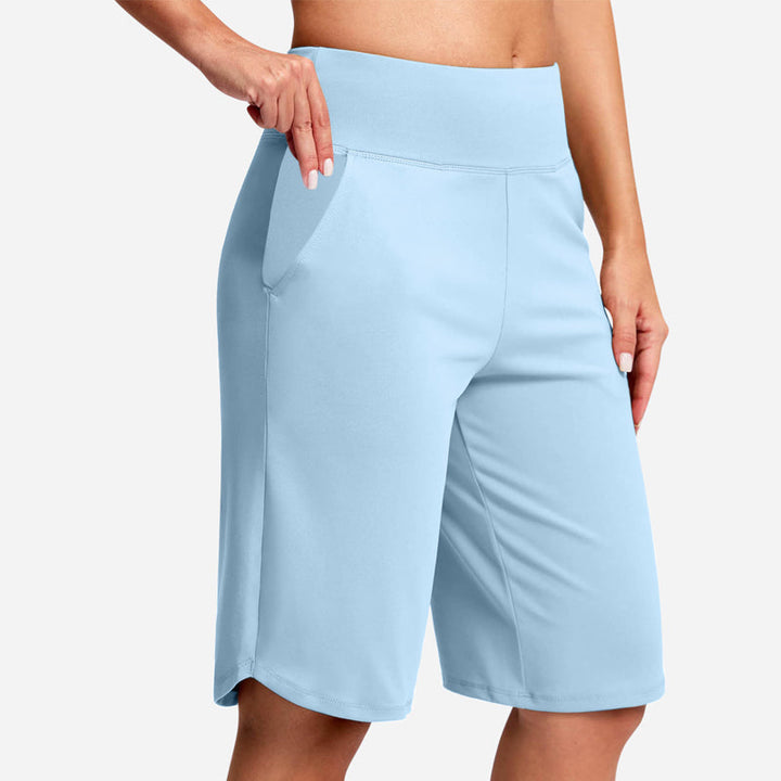 Odeliora - Hochtaillierte, komfortable Bermudashorts