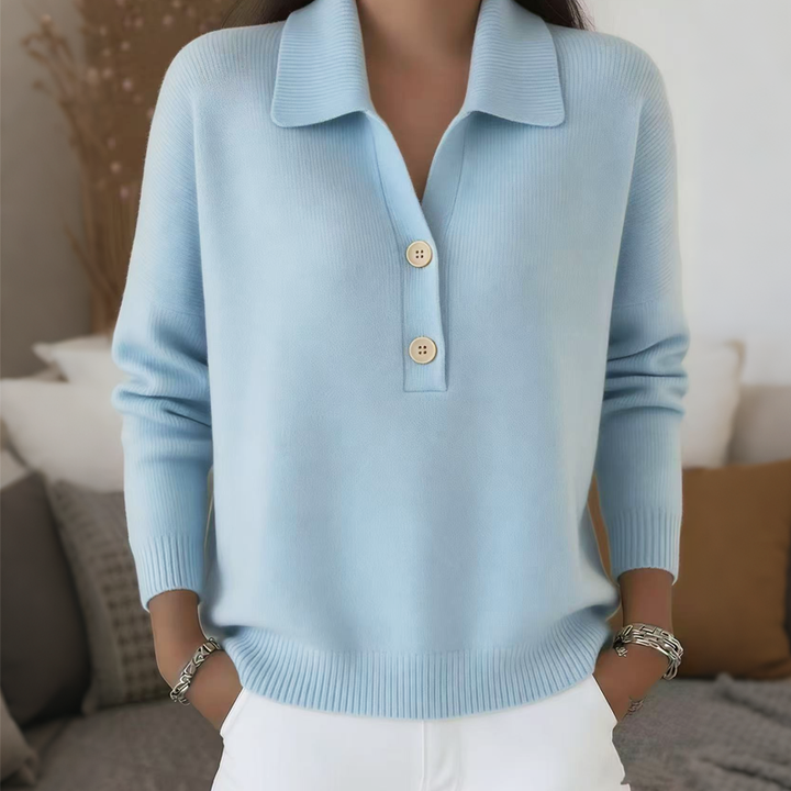 Marcellisse - Soft-Touch-Pullover mit V-Ausschnitt