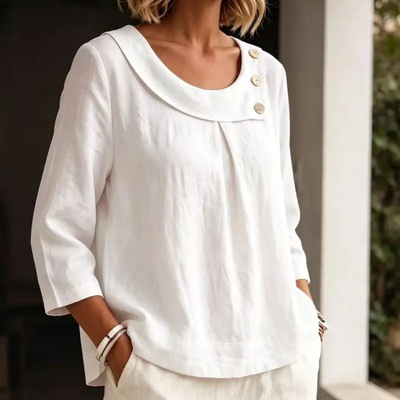 Brionelle - Leinenbluse mit weicher Haptik