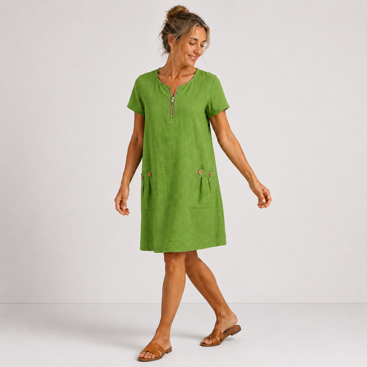 Lucienne - Leichtes Leinenkleid