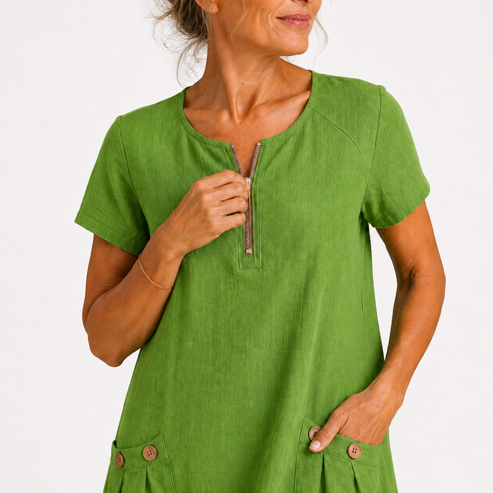 Lucienne - Leichtes Leinenkleid