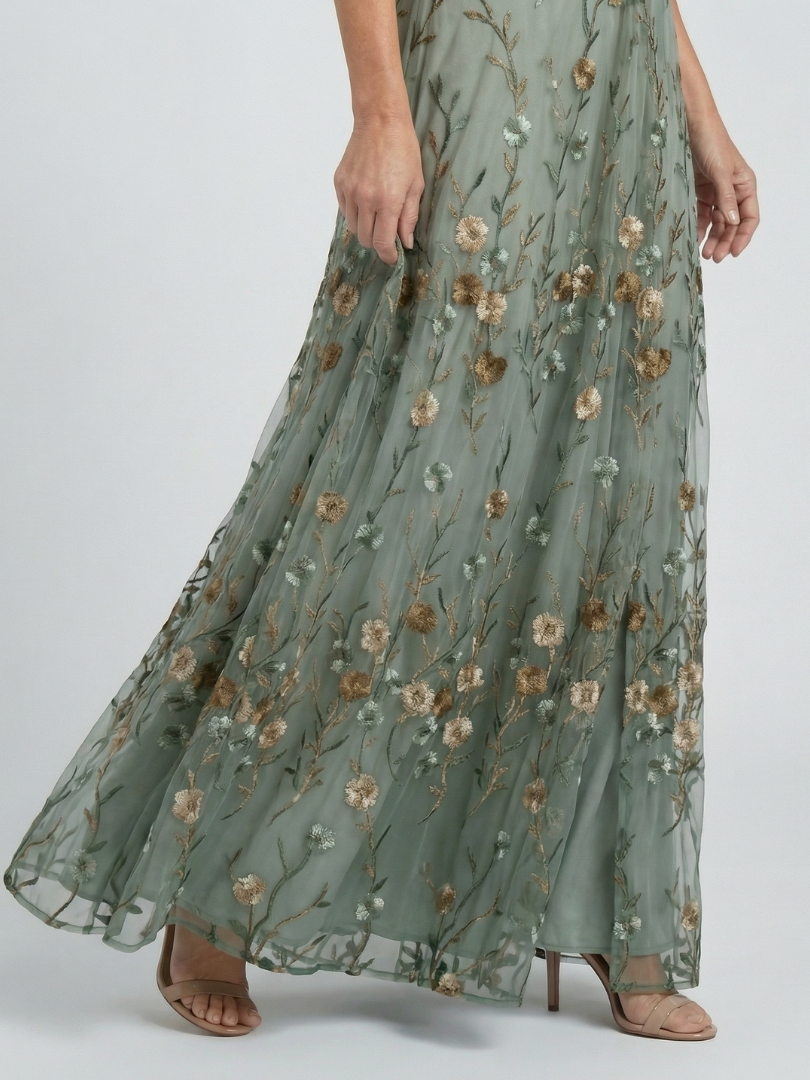 Liorisse - Leichtes Neckholder-Midikleid