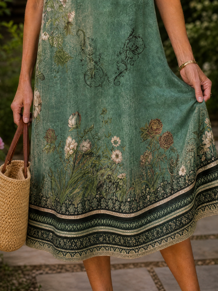 Genevieve - fließendes Midi-Hemdblusenkleid