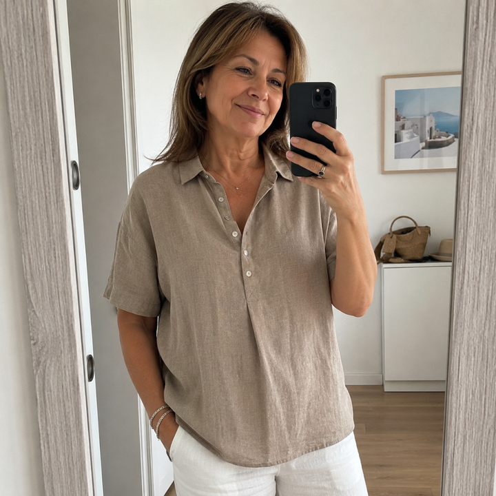 Nina - Bluse mit Soft-Touch-Kragen