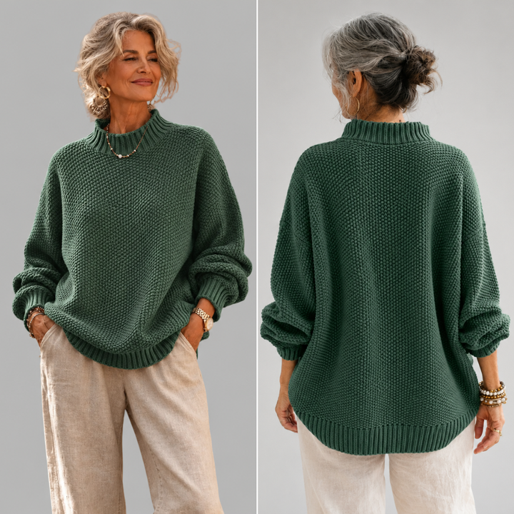 Oriane - Strukturierter Rollkragenpullover