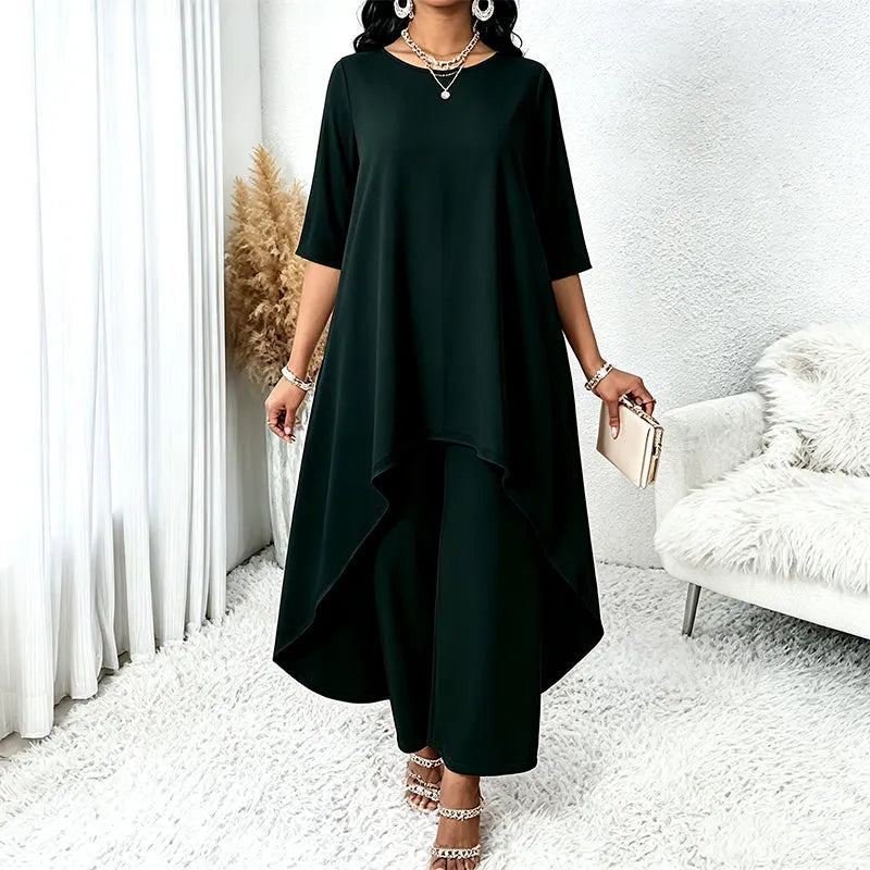 Laurivelle - Soft-Touch-Maxikleid in großen Größen