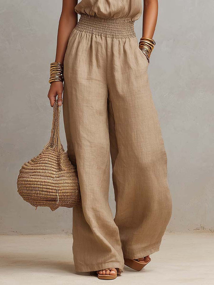Elenie - Leichter Neckholder-Jumpsuit