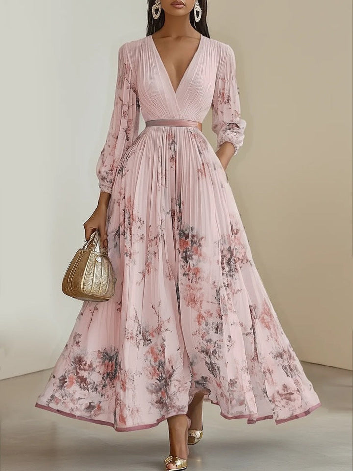 Nadia - geblümtes Midikleid