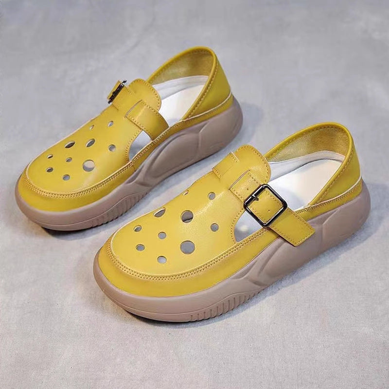 Nayeli - bequeme Halbschuhe mit Schnalle