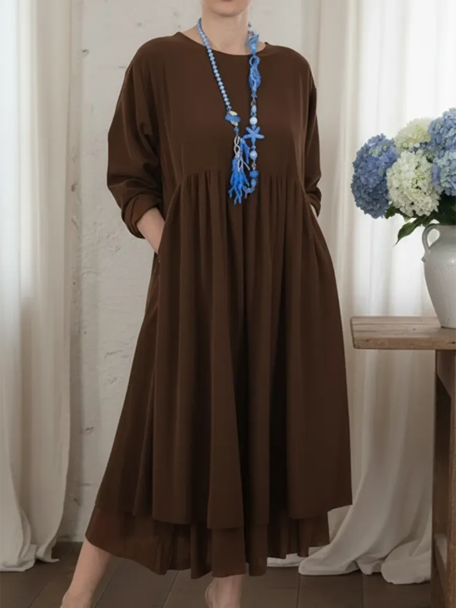 Agatha - A-Linien-Midikleid mit weicher Haptik