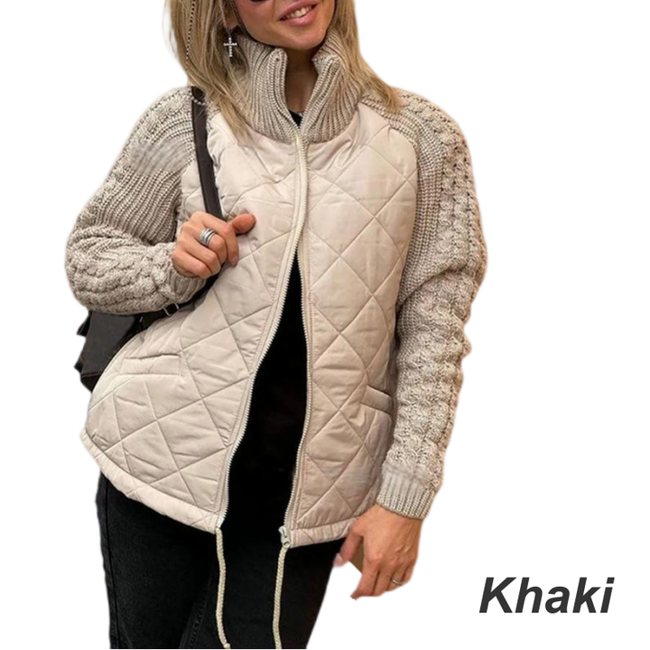 Corisanna - warme Strickjacke mit Reißverschluss