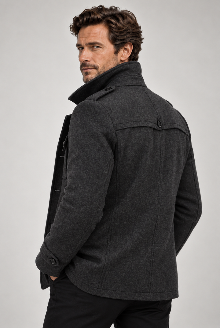 Ivan - Doppelreihiger Longline-Mantel