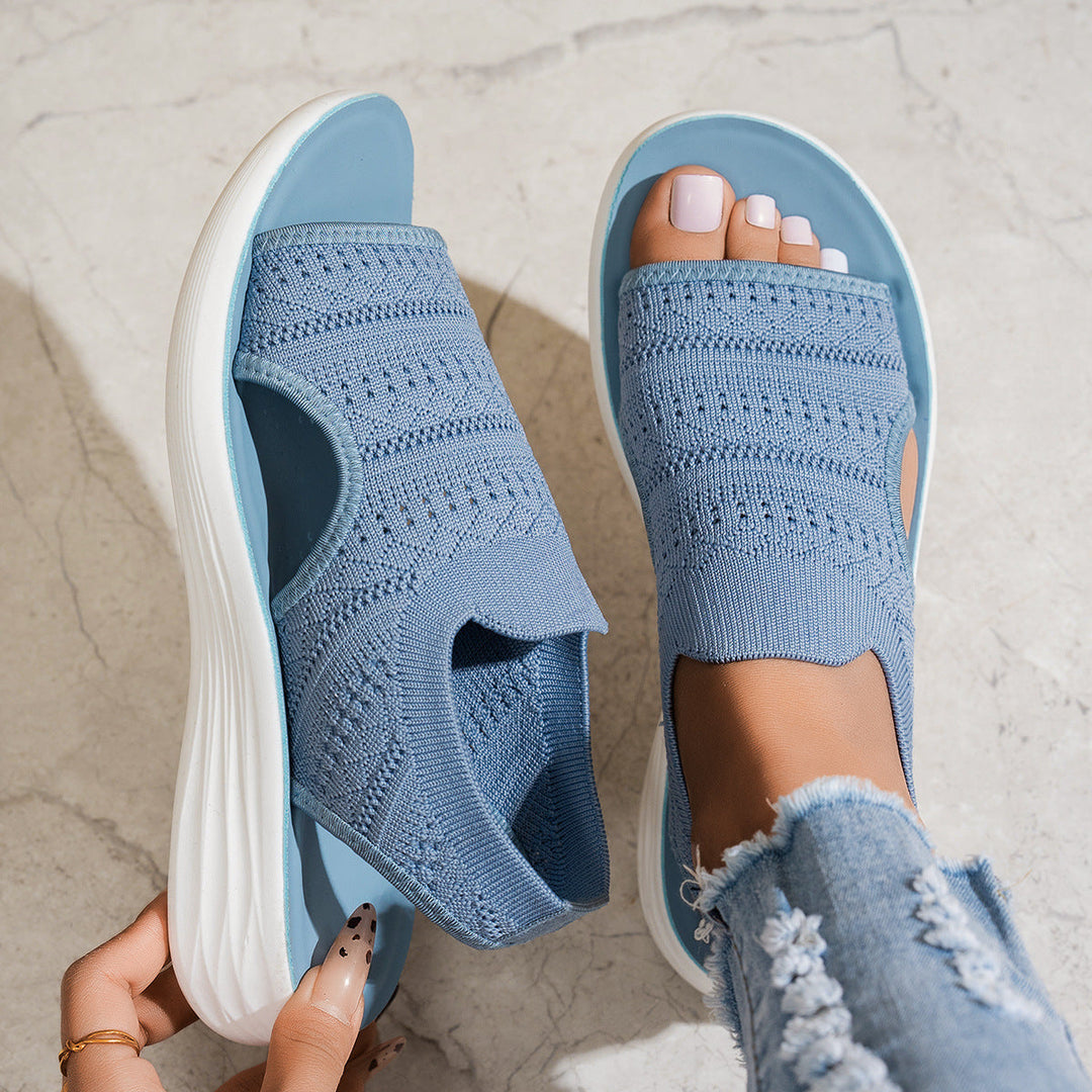 Aerin - Gepolsterte Plateausandalen