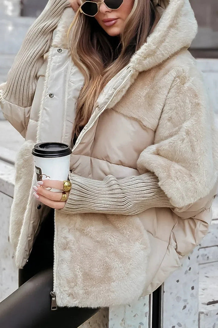 Audra - Wattierte Winterjacke mit Kapuze