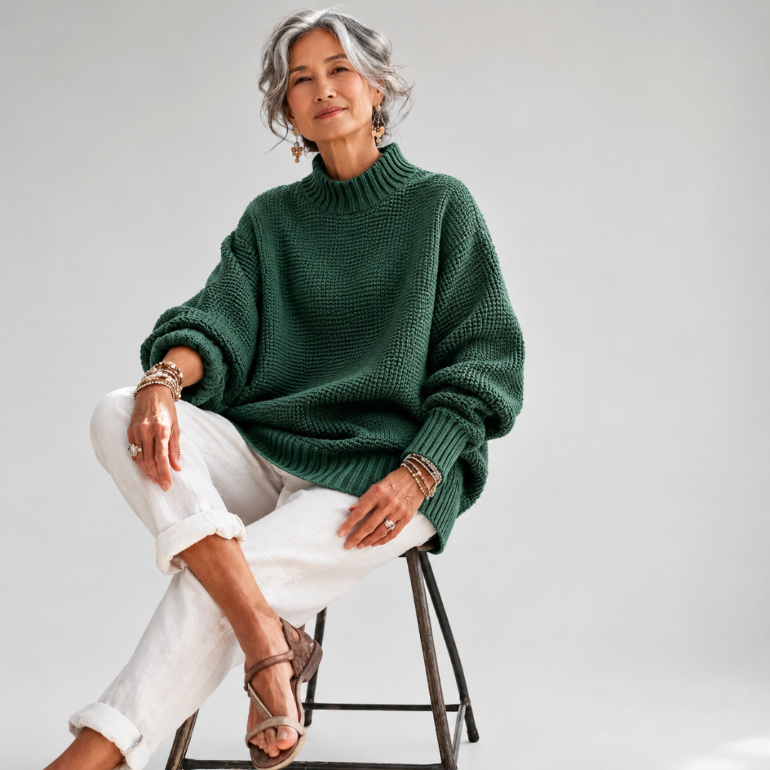 Oriane - Strukturierter Rollkragenpullover