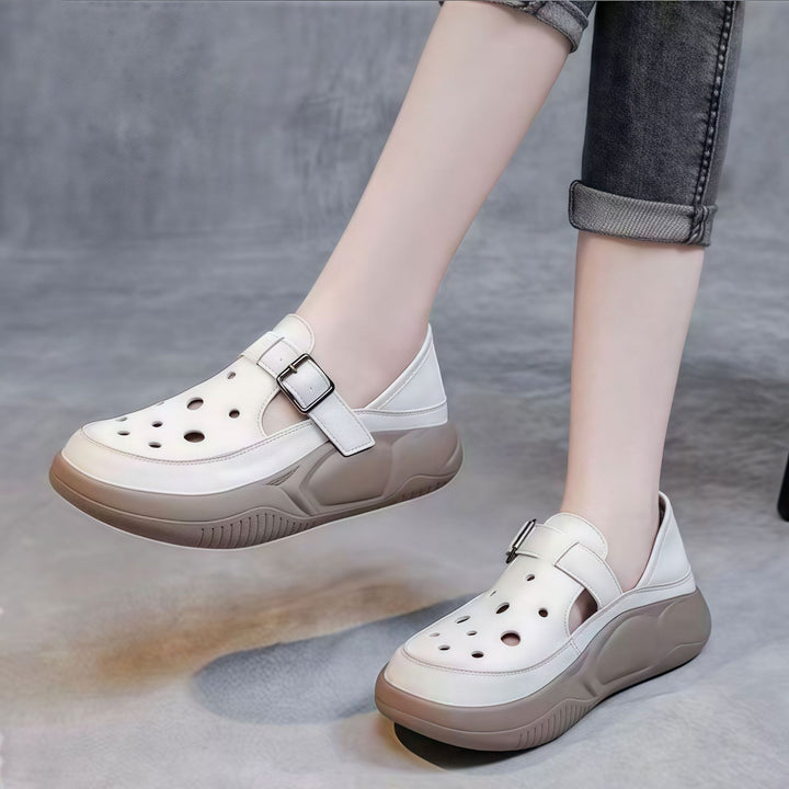 Nayeli - bequeme Halbschuhe mit Schnalle