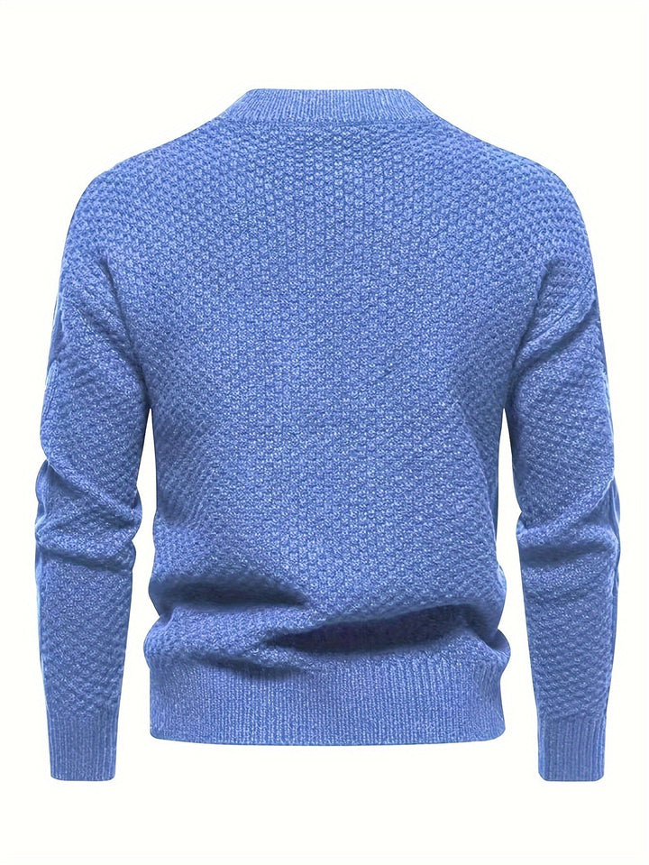 Kael - Zopfstrick-Pullover mit Stehkragen