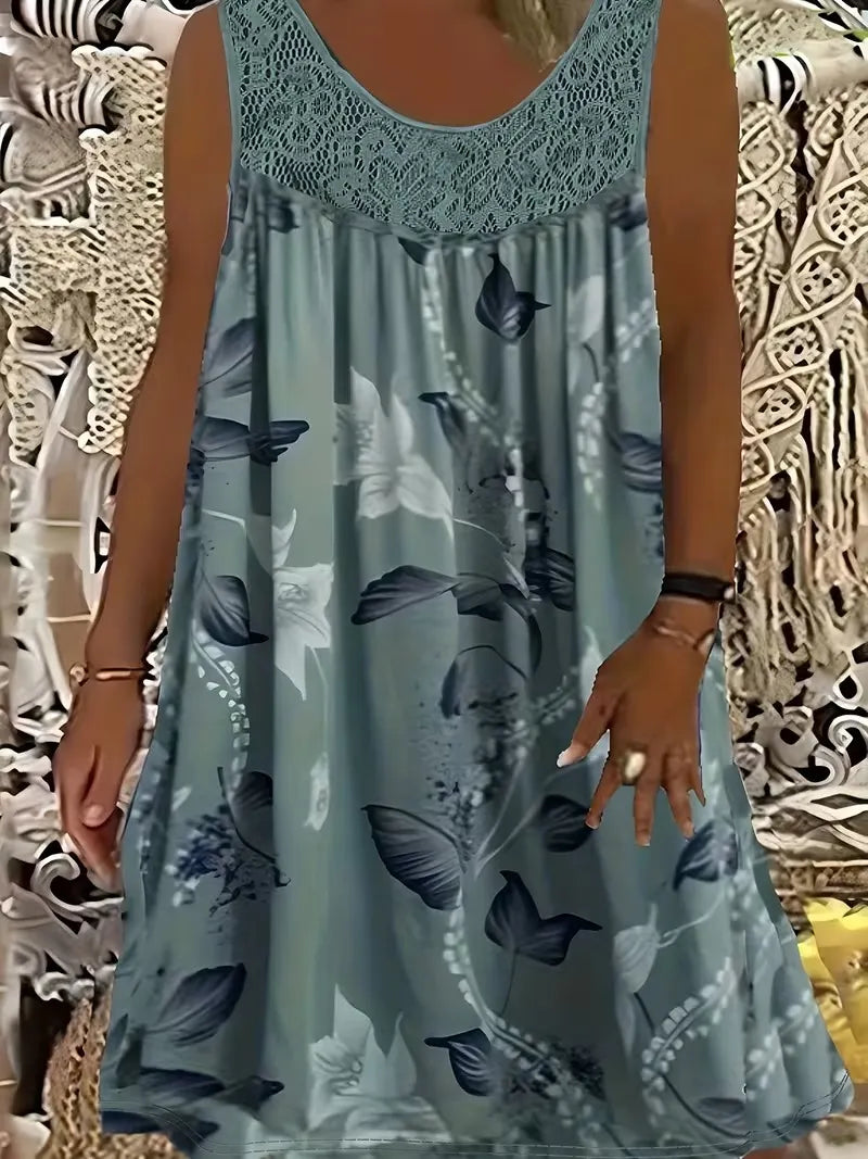 Ariadne - Elegantes Shiftkleid mit Blumenprint