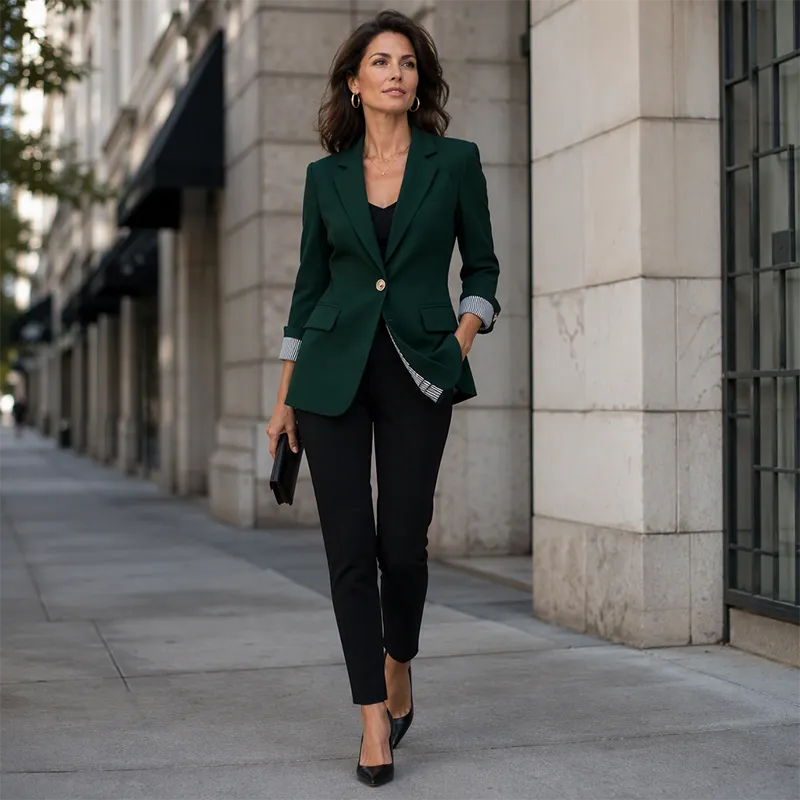 Neravelle - Taillierter Blazer mit gekrempelten Ärmeln