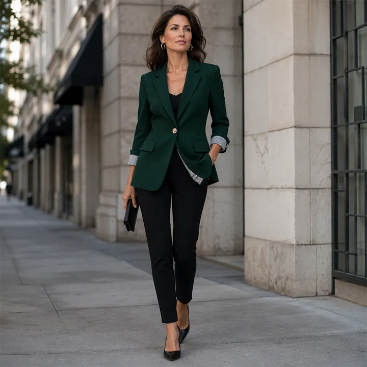 Neravelle - Taillierter Blazer mit gekrempelten Ärmeln