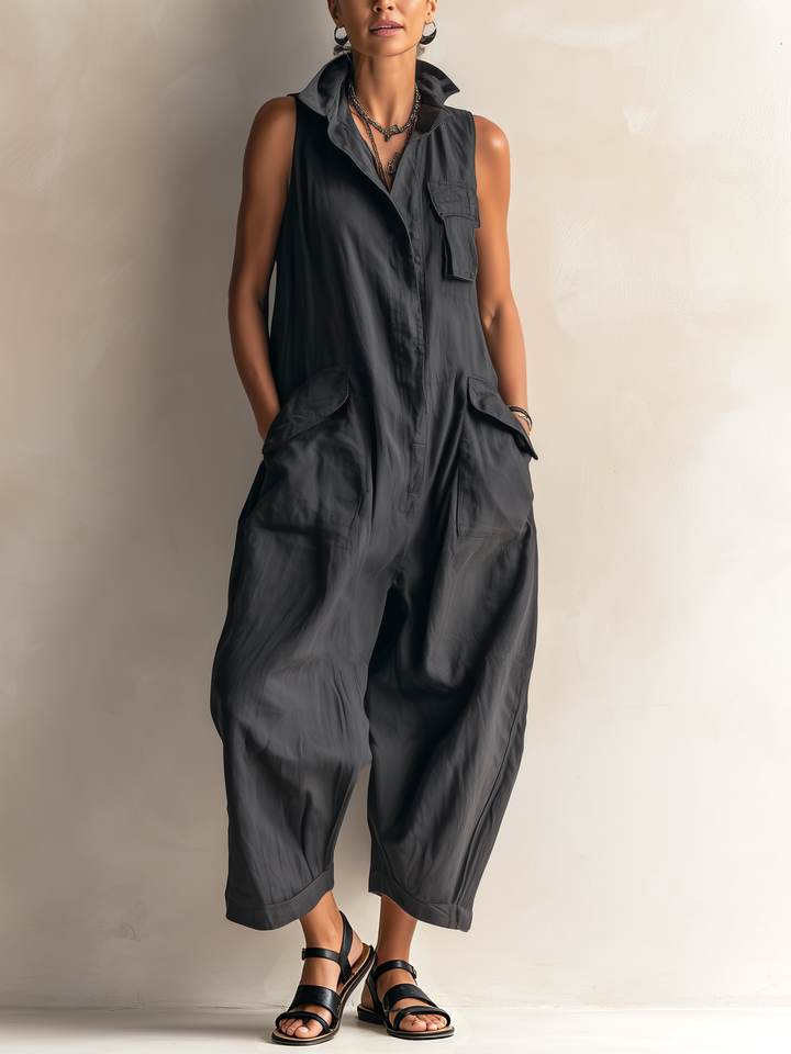 Nerine - Soft-Touch-Cargo-Jumpsuit