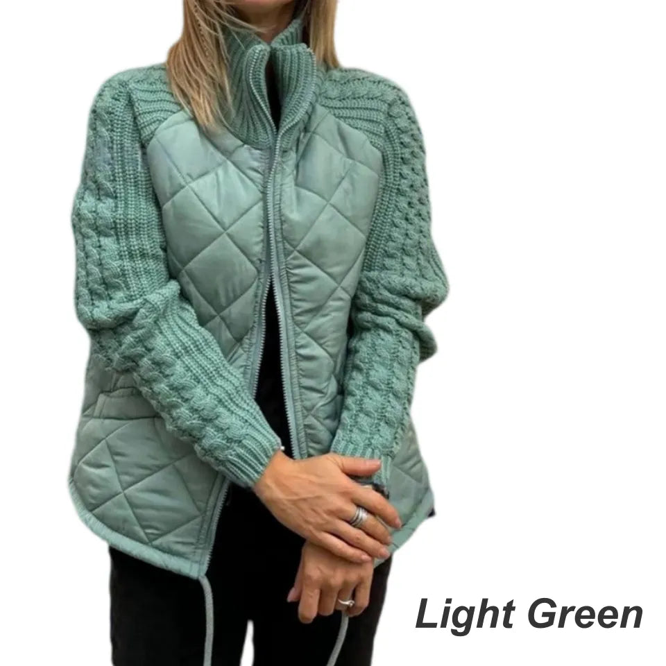Corisanna - warme Strickjacke mit Reißverschluss