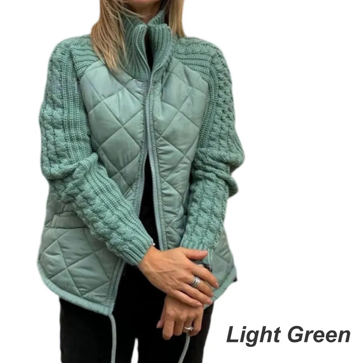 Corisanna - warme Strickjacke mit Reißverschluss
