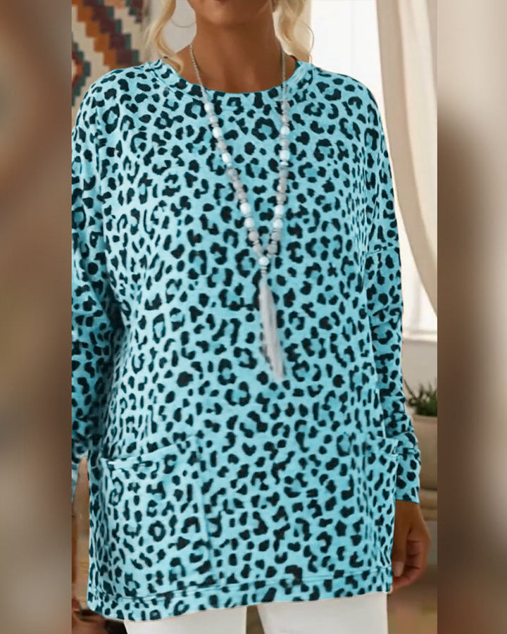 Primelia - Weiches Longsleeve mit Leopardenmuster