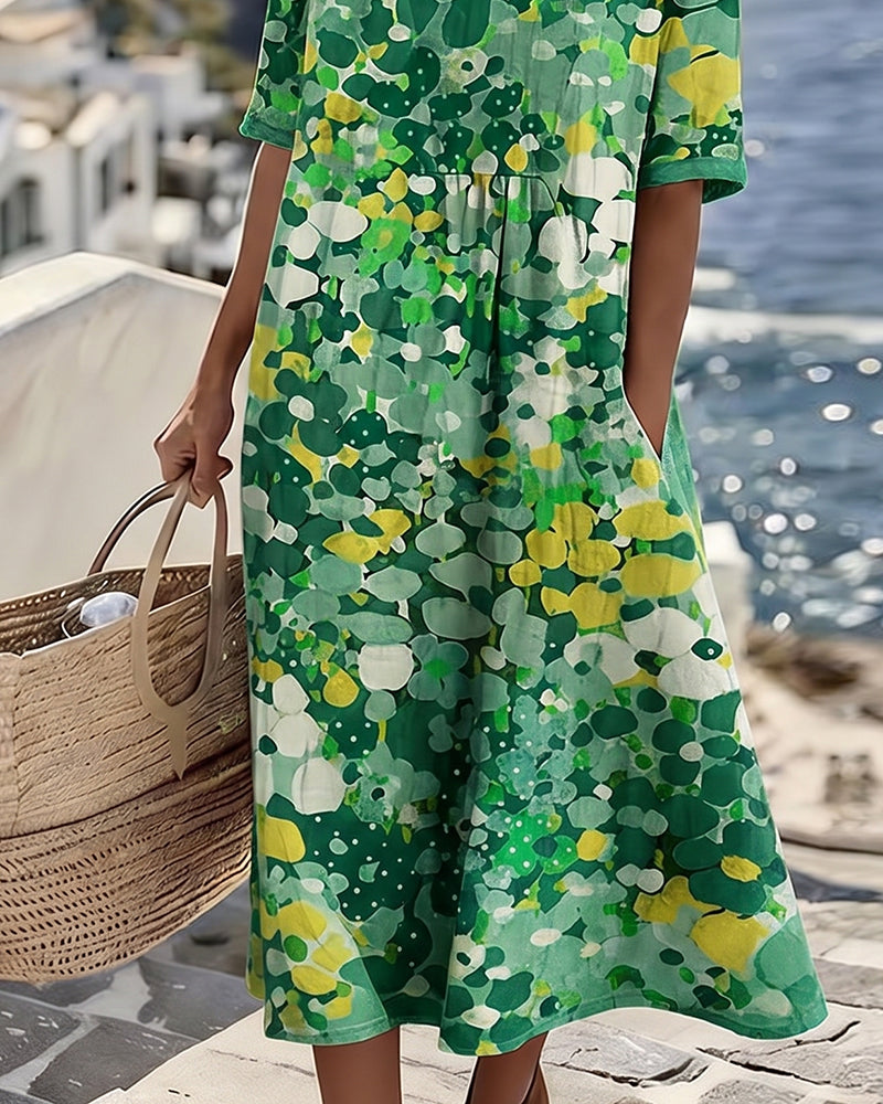 Adria - Midikleid in A-Linie mit weichem Griff