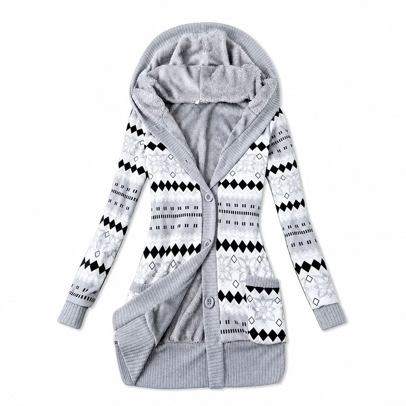 Ines - Thermo-Kapuzen-Cardigan
