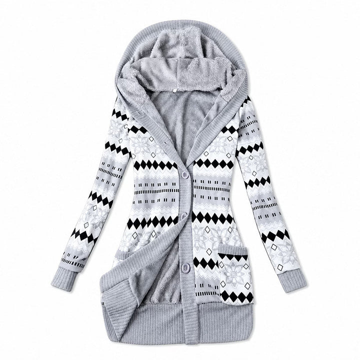 Ines - Thermo-Kapuzen-Cardigan