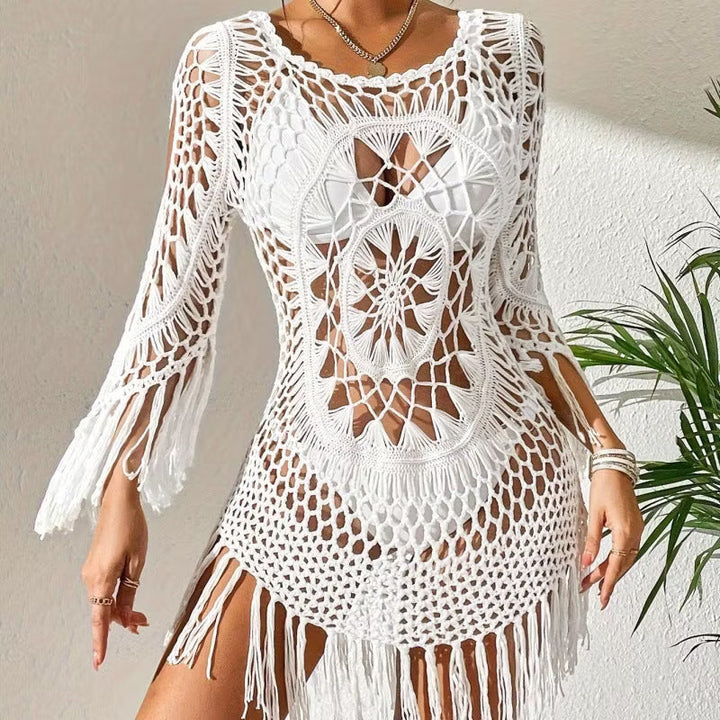 Milena - Boho Häkel-Strandtunika