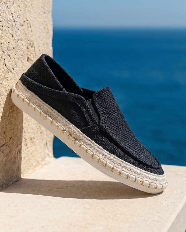Falkner - Strukturierte Slip-on-Espadrille