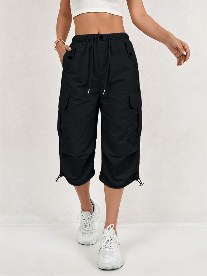 Donatella - Leichte Stretch-Cargo-Caprihose