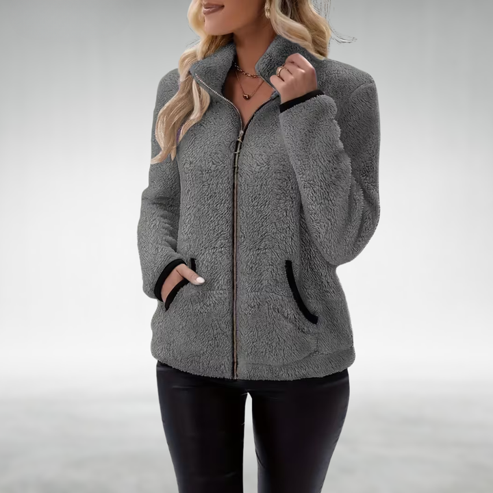 Zafrielle - Soft-Touch Zip-Jacke