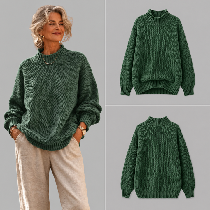 Oriane - Strukturierter Rollkragenpullover