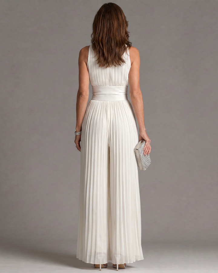 Ellery - Plissierter Jumpsuit mit weitem Bein
