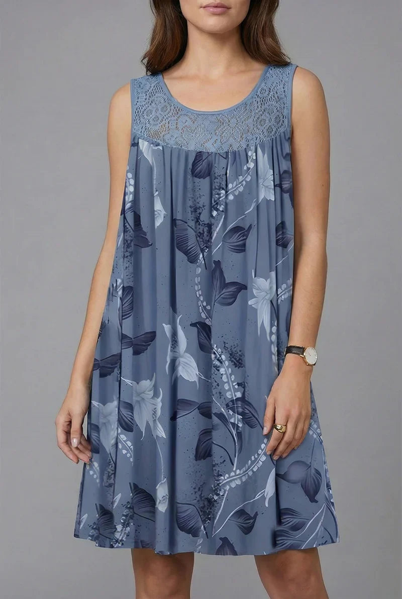 Ariadne - Elegantes Shiftkleid mit Blumenprint