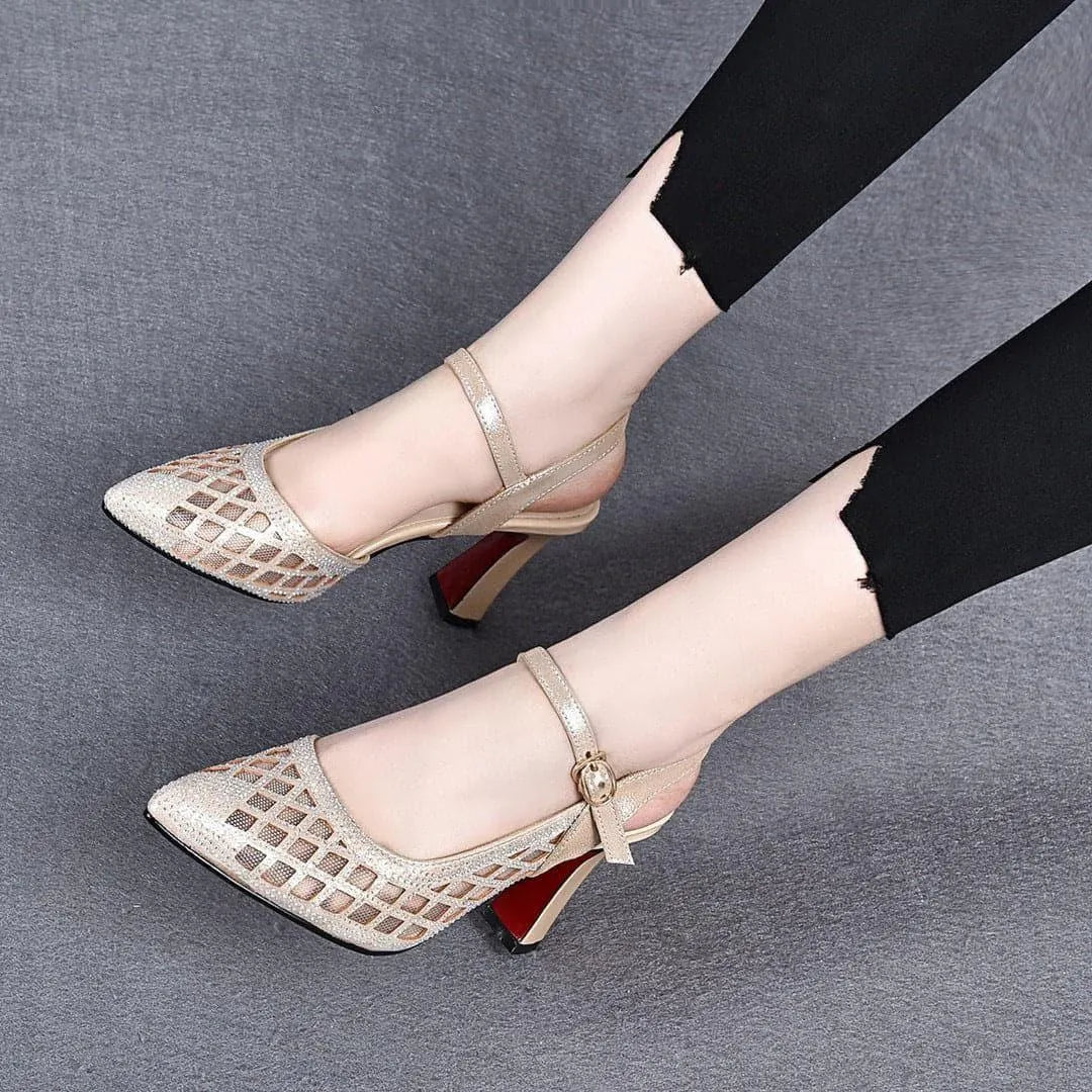 Delyse - Hochwertige Blockabsatz-Pumps