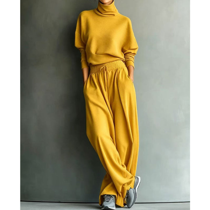 Orianna - Soft-Touch Rollkragen-Zweiteiler