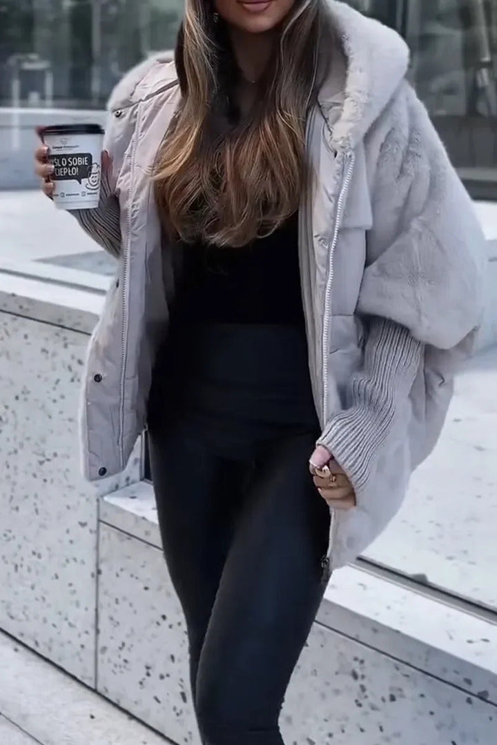 Audra - Wattierte Winterjacke mit Kapuze