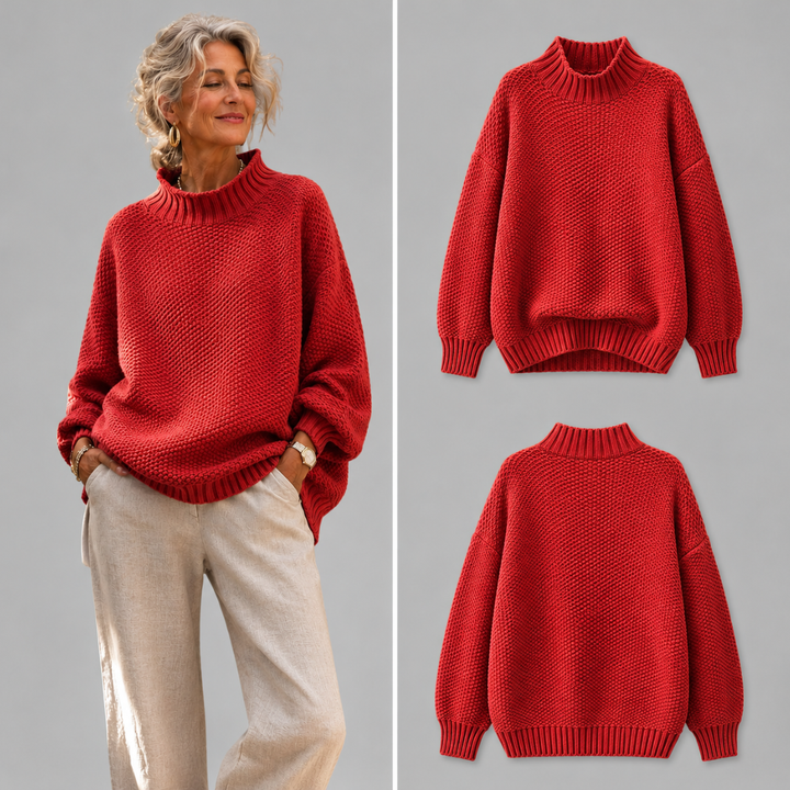 Oriane - Strukturierter Rollkragenpullover
