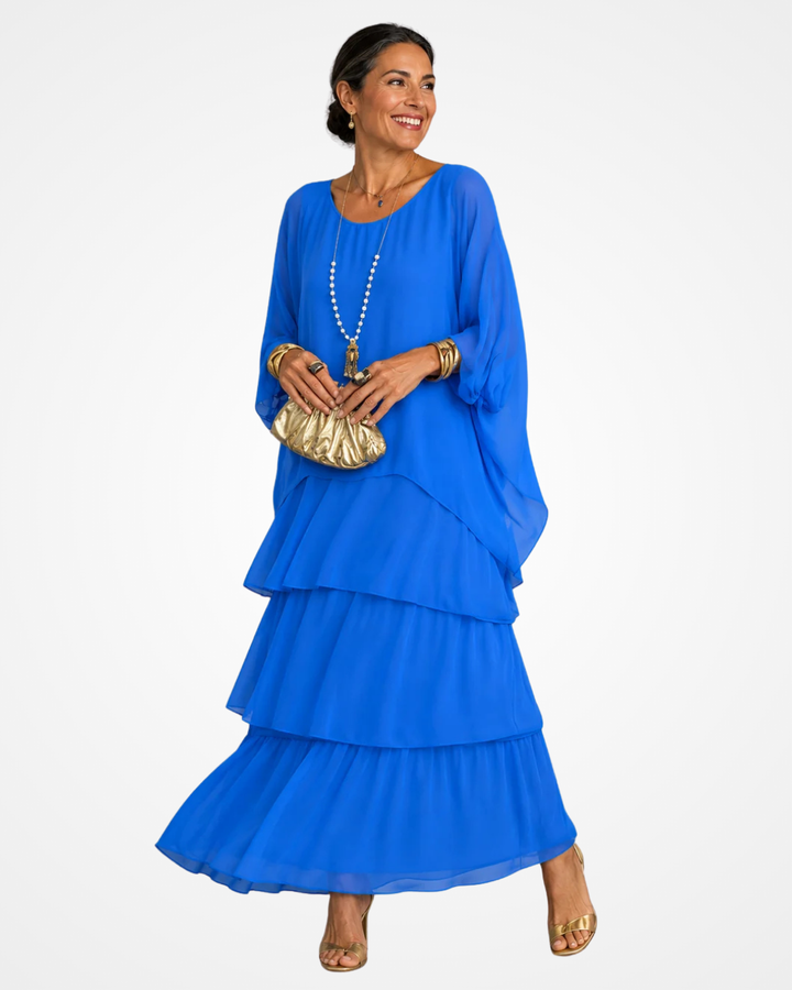 Sylvia - Weiches, fließendes Maxikleid