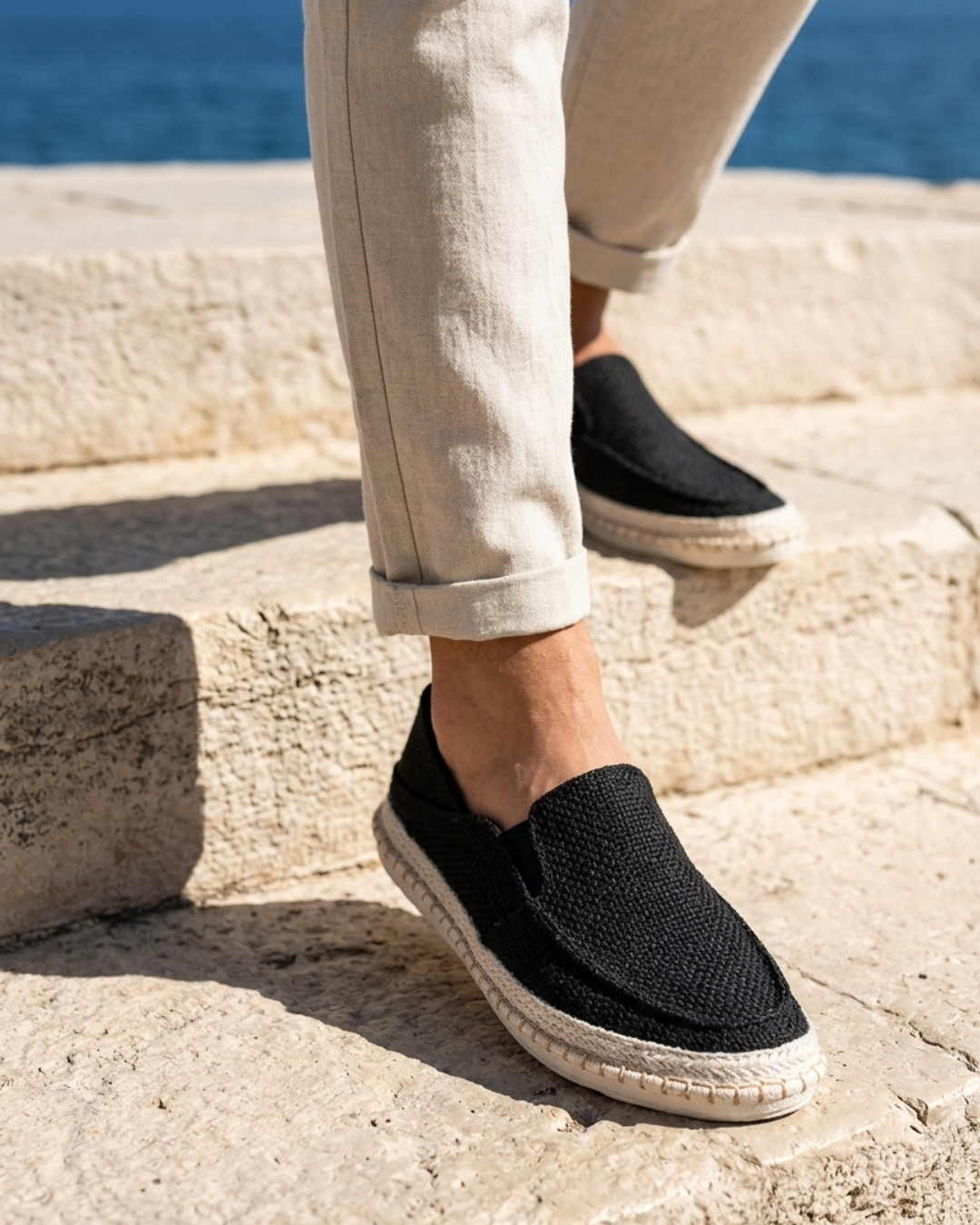 Falkner - Strukturierte Slip-on-Espadrille