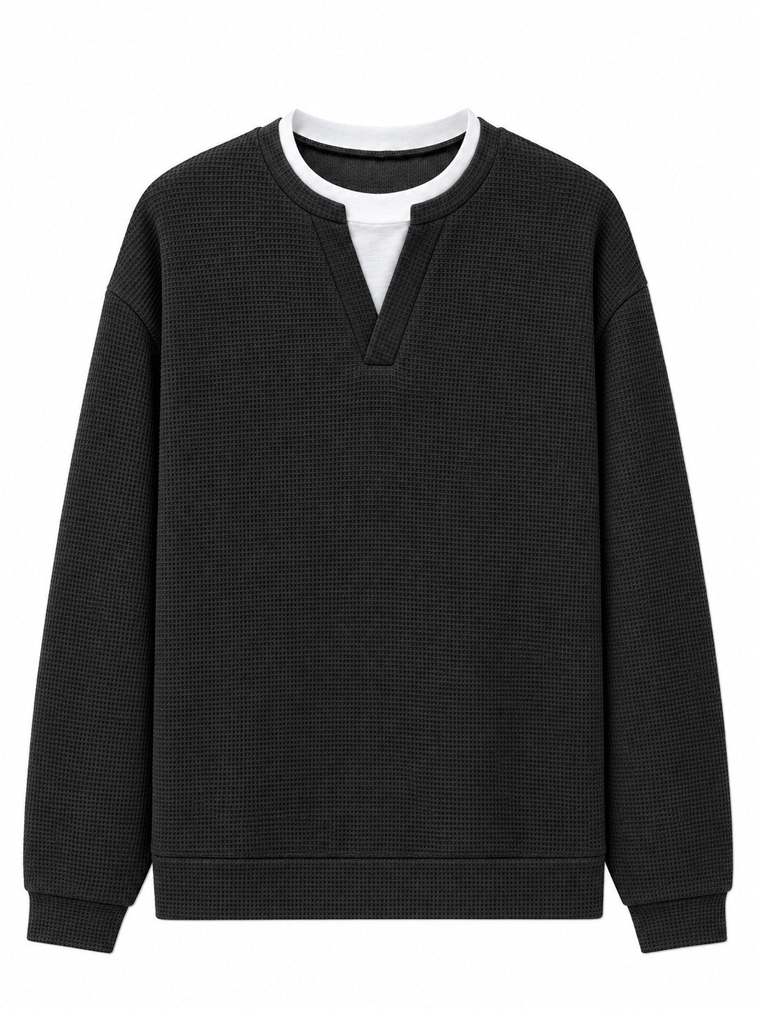 Oswald - Waffelstrukturiertes Longsleeve