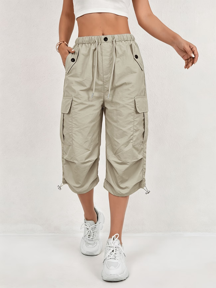 Donatella - Leichte Stretch-Cargo-Caprihose