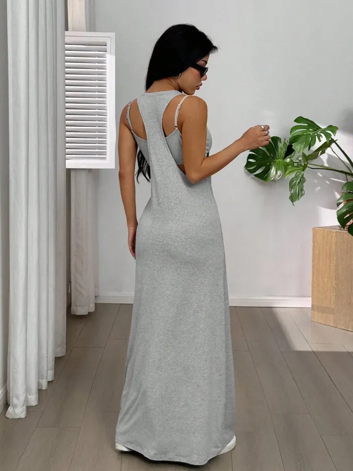Evania - Mehrlagiges Maxikleid-Set