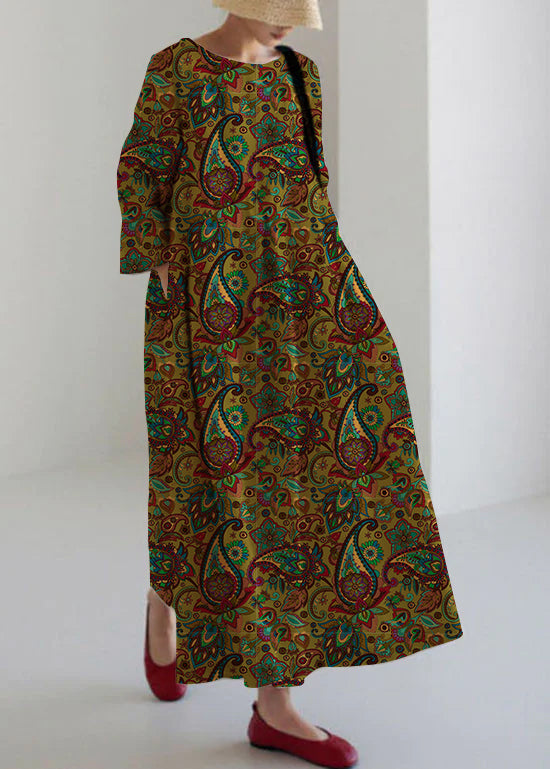 Olive - Luftiges Patchworkkleid