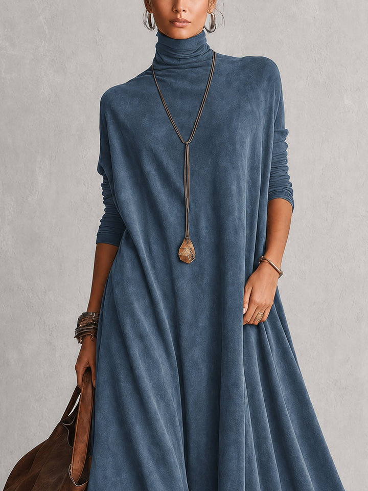Lavina - Soft-Touch A-Linien-Maxikleid