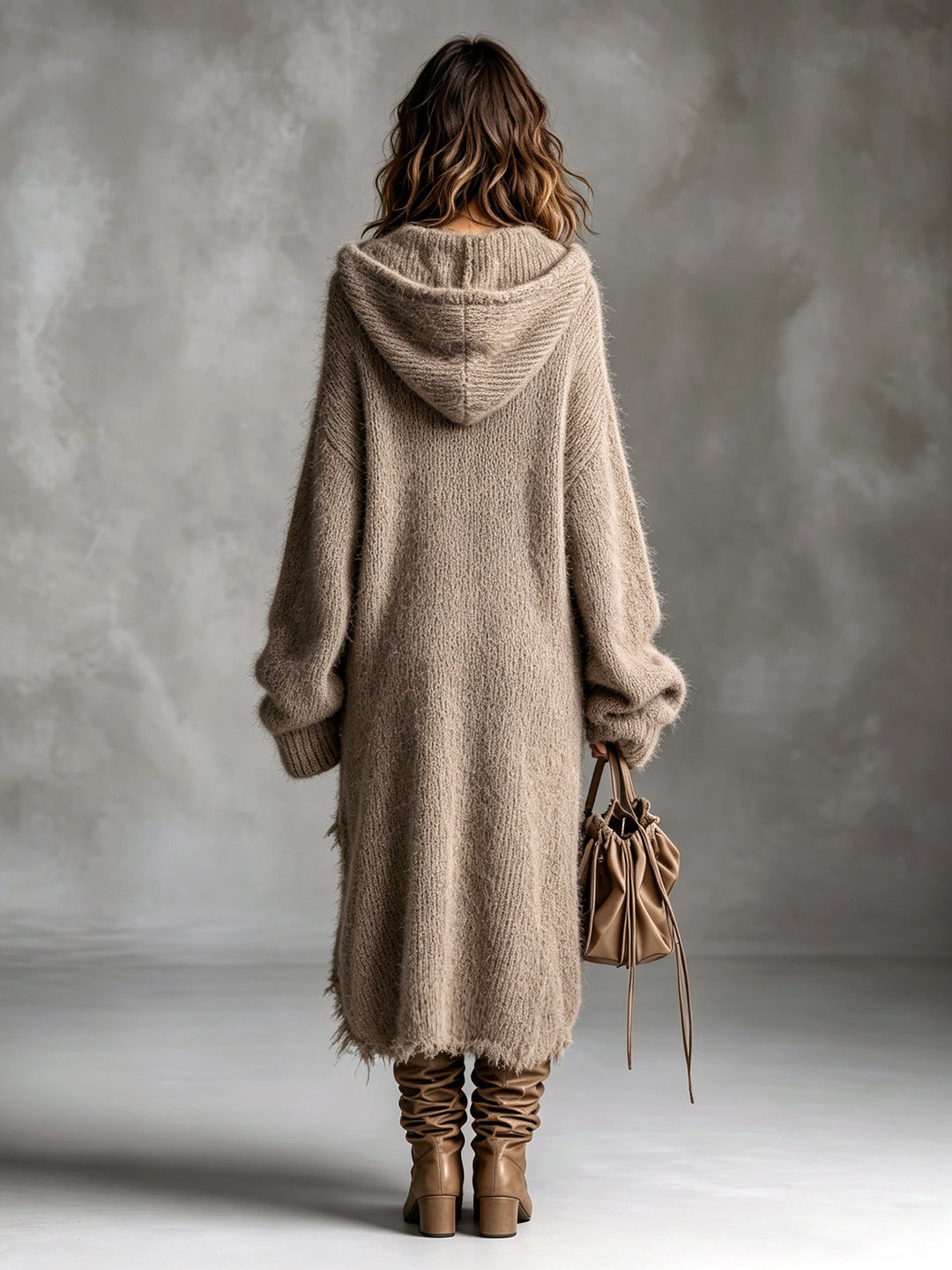 Liesel - Oversize-Midikleid mit Kapuze